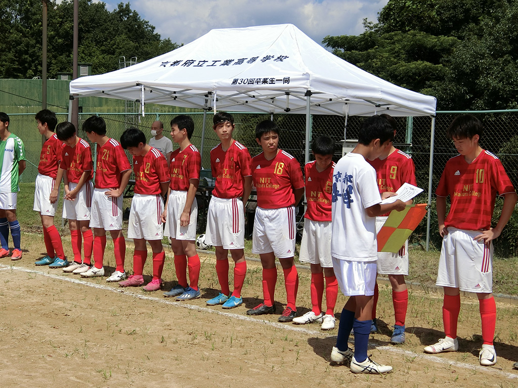 京都府高等学校サッカー大会に出場しました 学生活動 舞鶴工業高等専門学校