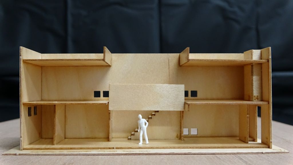 住宅建築模型制作 建築家 安藤忠雄 「住吉の長屋」模型をつくる