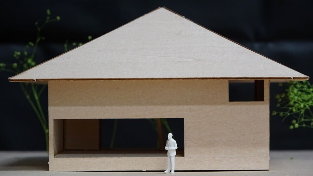 住宅建築模型制作 建築家 篠原一男「白の家」模型をつくる