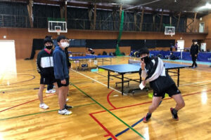 卓球部が第46回京都府公立高等学校卓球大会両丹予選に出場しました。