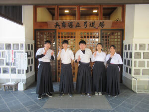 令和5年度 奈良・舞鶴・和歌山・神戸高専 親善弓道試合に参加しました。