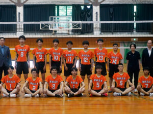男子バレーボール部が近畿高等学校バレーボール優勝大会に出場します。