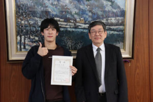 学生の広報活動協力に対して表彰を行いました。（2025）